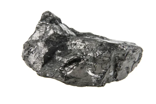 Вугілля ізольоване на білому тлі — стокове фото