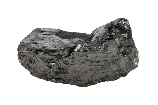 Carvão isolado sobre fundo branco — Fotografia de Stock