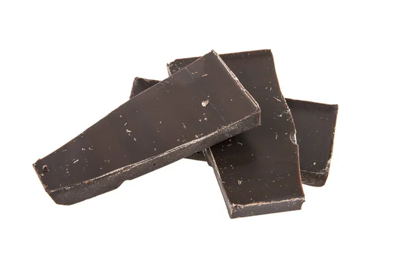Čokoládová tyčinka izolované na bílém pozadí — Stock fotografie