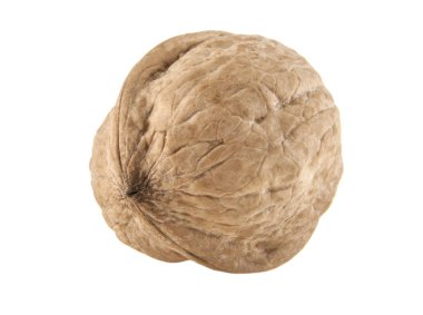 beyaz arkaplanda izole edilmiş ceviz