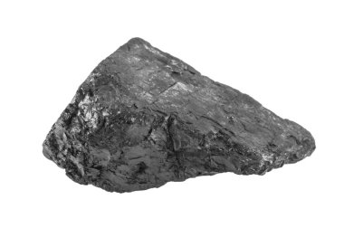 kömür beyaz arkaplanda izole edildi