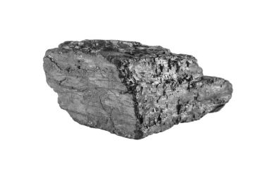 kömür beyaz arkaplanda izole edildi