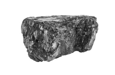 kömür beyaz arkaplanda izole edildi