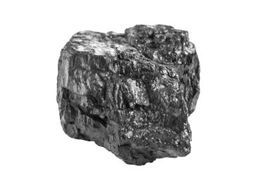kömür beyaz arkaplanda izole edildi