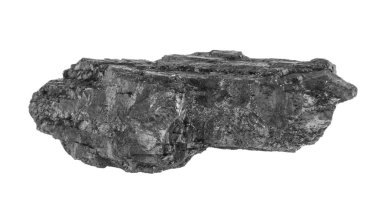 kömür beyaz arkaplanda izole edildi