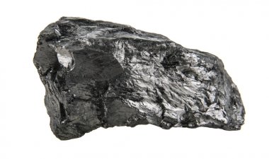 kömür beyaz arkaplanda izole edildi