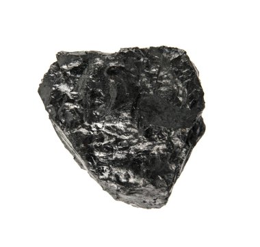 kömür beyaz arkaplanda izole edildi