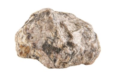 Beyaz arkaplanda izole taş