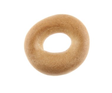 Simit beyaz arkaplanda izole edildi