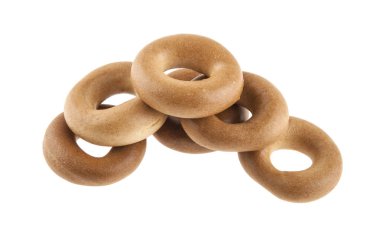 Simit beyaz arkaplanda izole edildi