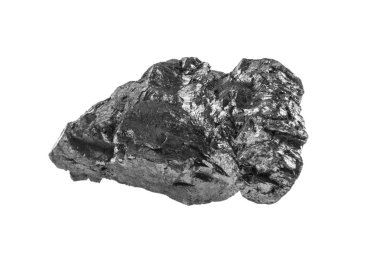 kömür beyaz arkaplanda izole edildi