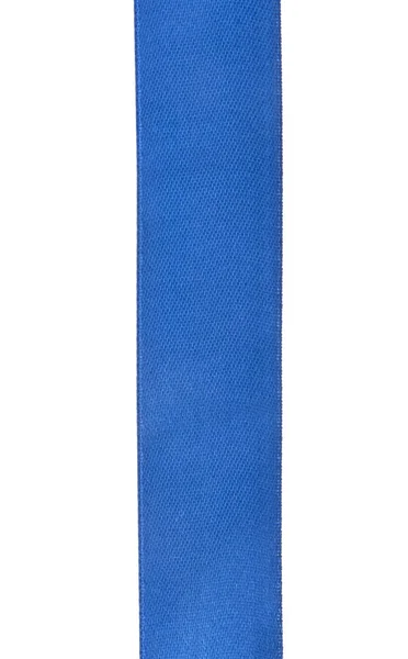 Niebieska wstążka izolowana na białym tle — Zdjęcie stockowe