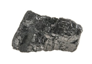 kömür beyaz arkaplanda izole edildi