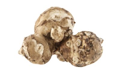 Beyaz arka plan üzerinde izole kök, elması