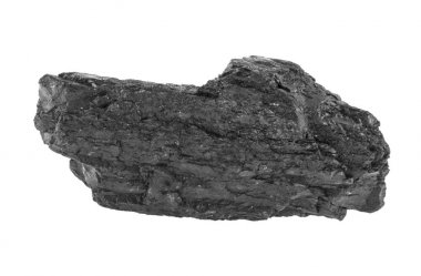 kömür beyaz arkaplanda izole edildi