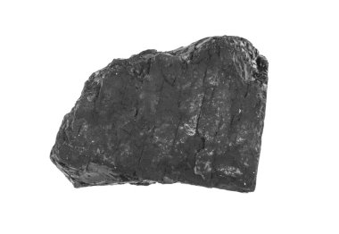 kömür beyaz arkaplanda izole edildi