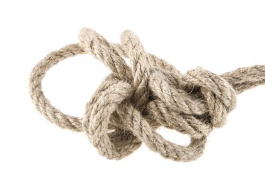 beyaz arkaplanda izole edilmiş ip