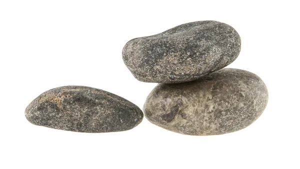 Piedra aislada sobre fondo blanco — Foto de Stock