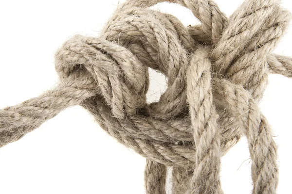 Düğüm bir beyaz arka plan üzerinde izole ip