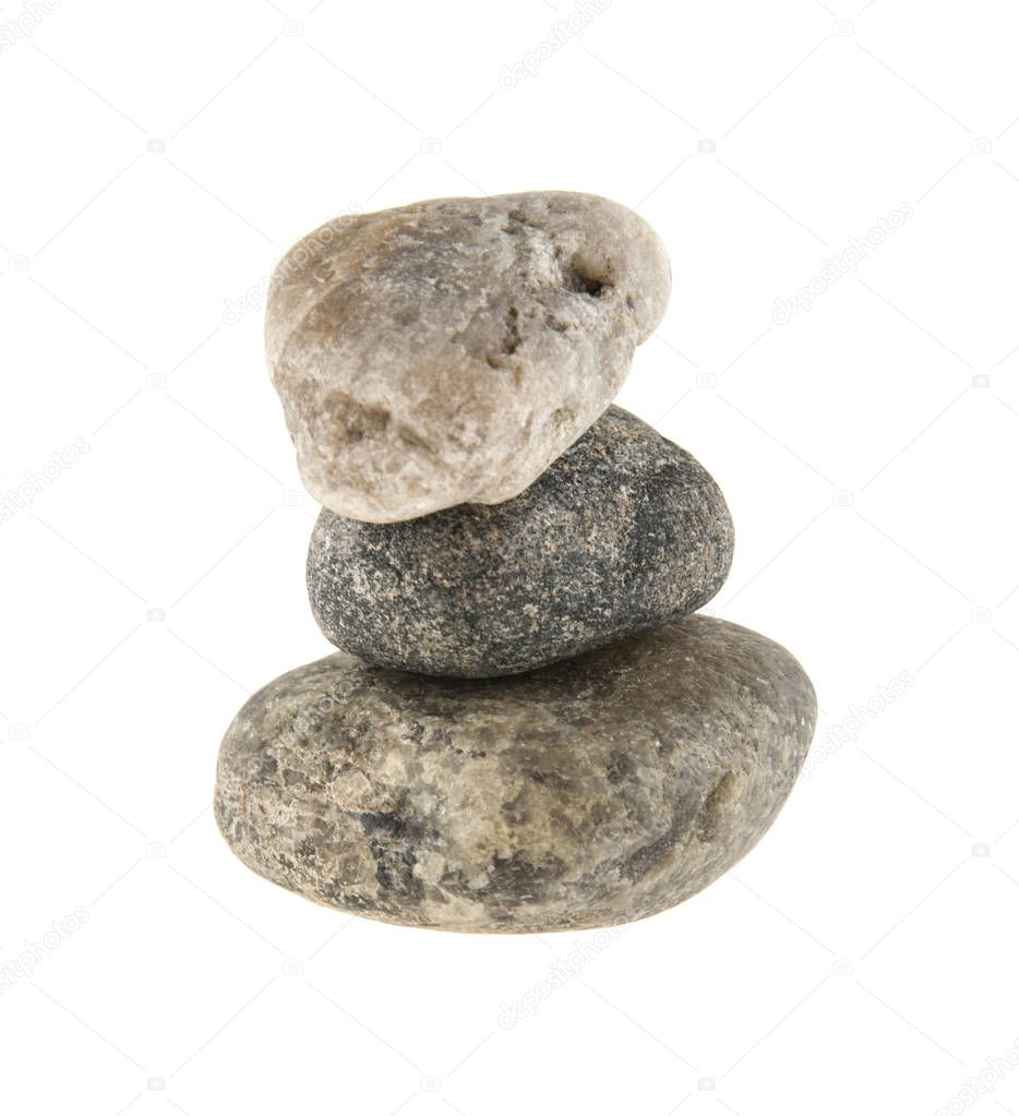 Stone isolated on white background