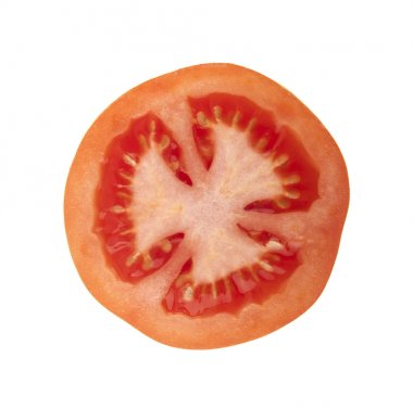 Beyaz arkaplanda kırmızı domates izole