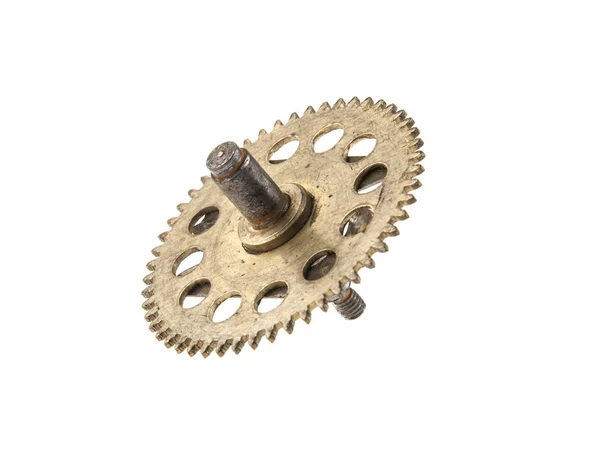 Old gear isolated on white background — Stock Photo, Image