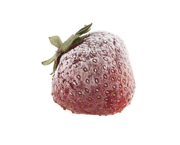 Frozen strawberries isolated on white background — Stock Photo, Image