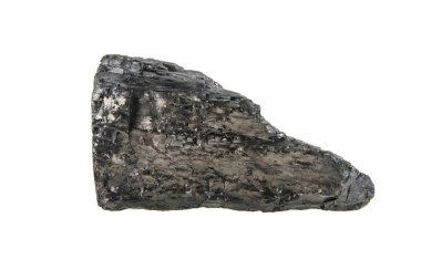 kömür beyaz arkaplanda izole edildi