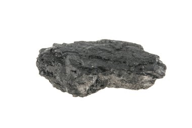 kömür beyaz arkaplanda izole edildi