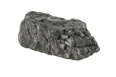 kömür beyaz arkaplanda izole edildi