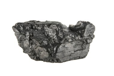 kömür beyaz arkaplanda izole edildi