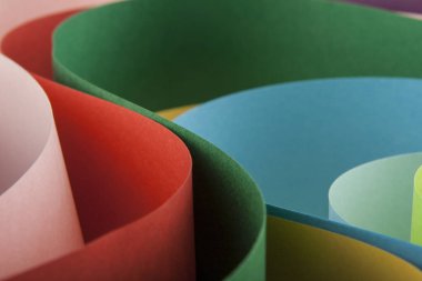 Soyutlama renkli kağıttan