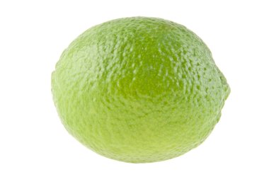 beyaz arkaplanda izole kireç