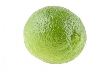 beyaz arkaplanda izole kireç