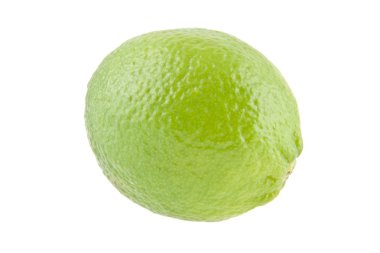 beyaz arkaplanda izole kireç