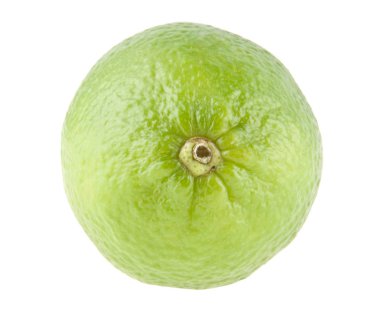 beyaz arkaplanda izole kireç