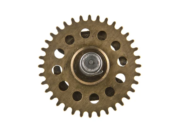 Old gear isolated on white background — Stock Photo, Image