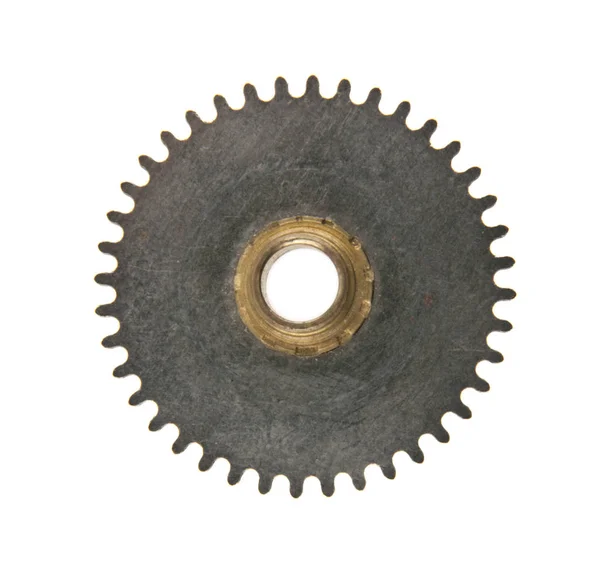 Old gear isolated on white background — Stock Photo, Image