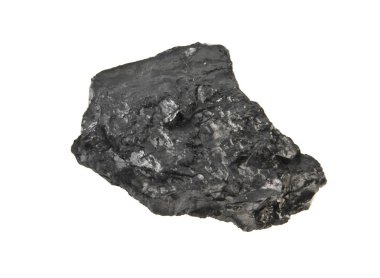 kömür beyaz arkaplanda izole edildi