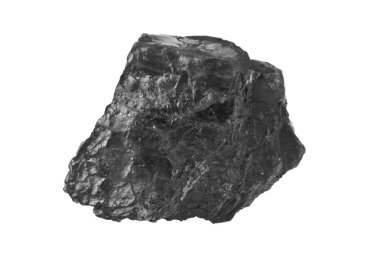 kömür beyaz arkaplanda izole edildi