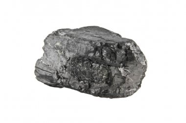 kömür beyaz arkaplanda izole edildi