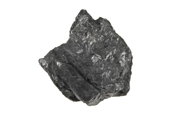 Węgiel izolowany na białym tle — Zdjęcie stockowe