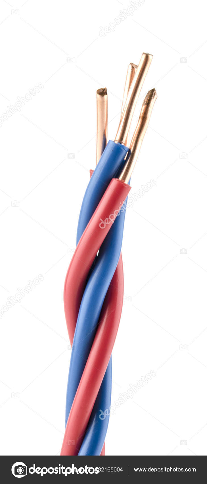 Red And Blue Wires Isolated On White Background Stock Photo Image By C Hammann1982 Gmail Com 182165004
