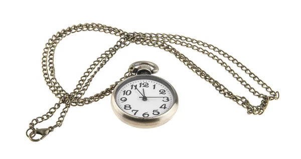 Pocket watch isolated on white background — Stock Photo, Image