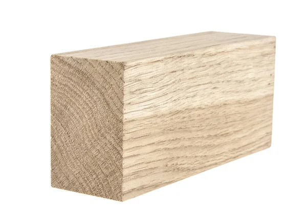 Tavola di legno isolata su sfondo bianco — Foto Stock