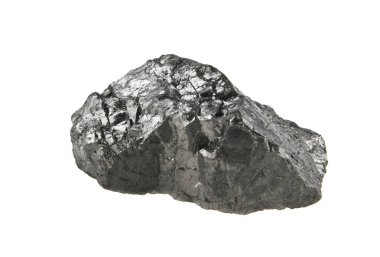 kömür beyaz arkaplanda izole edildi