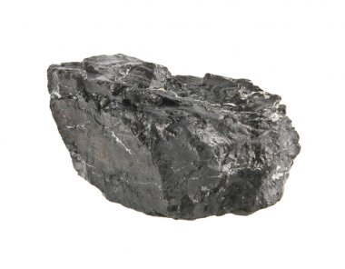 kömür beyaz arkaplanda izole edildi