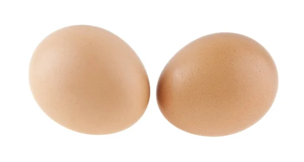 白地に隔離された鶏の卵 — ストック写真
