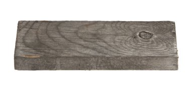 Tahta beyaz arkaplanda izole edildi