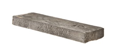 Tahta beyaz arkaplanda izole edildi